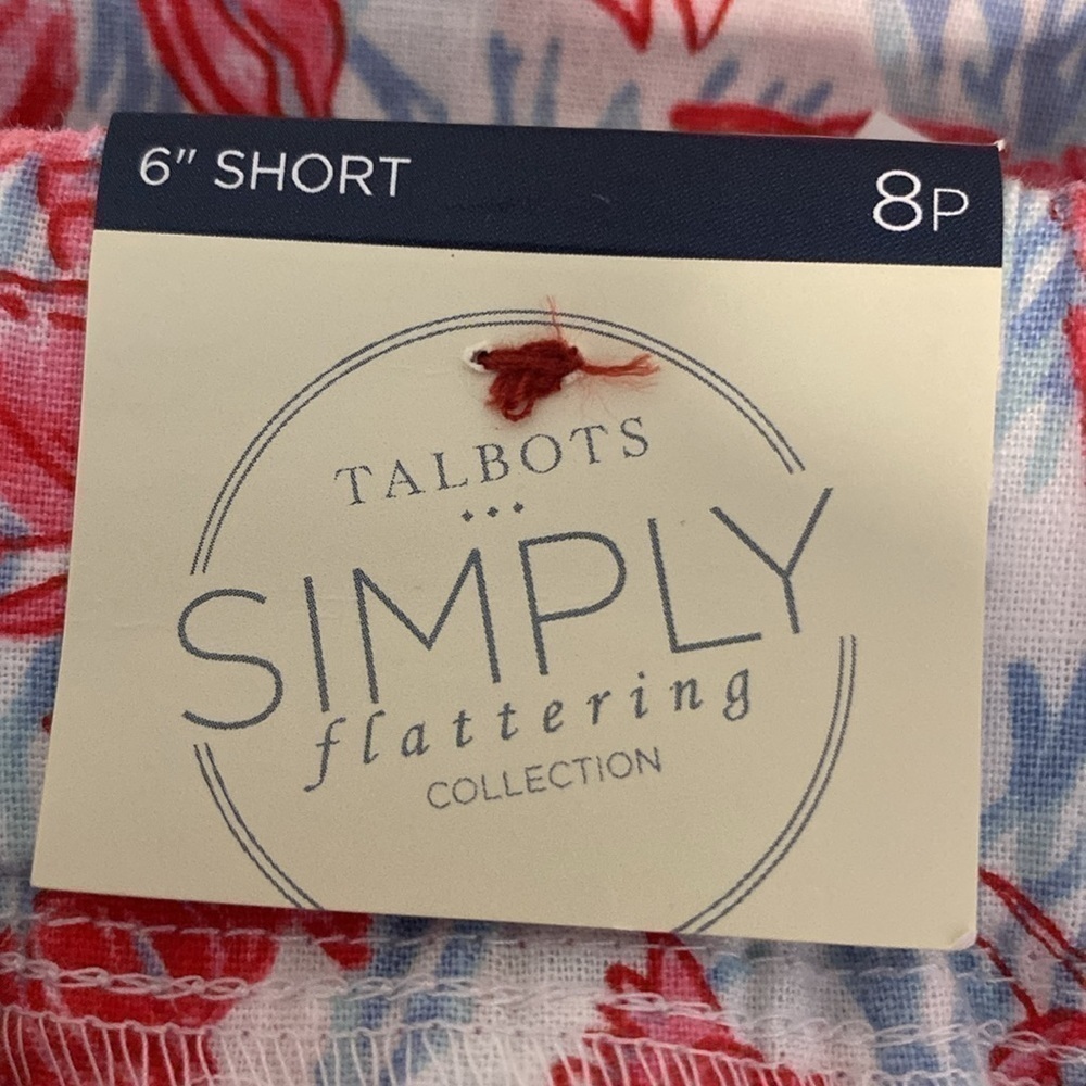 Talbots Linen Cotton Lobster Shorts - Picture 6 of 6